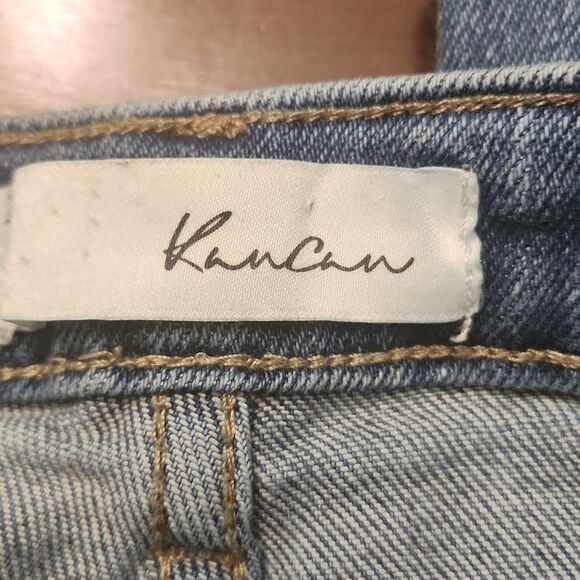 KanCan Women's Blue Denim Straight Leg Jeans w/ Extra Ankle Detailing Size 9/28 - Picture 11 of 12
